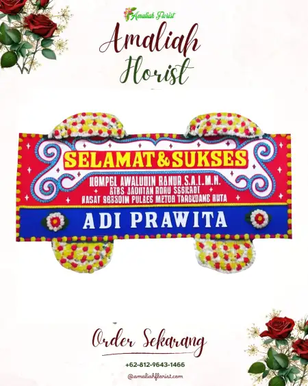 Papan Bunga Ucapan Selamat Bawodesolo